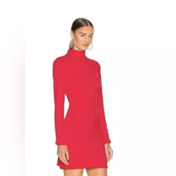 Sanctuary Women's Mini Dress Show Stopper Ribbed in Ruby Red- NWT- Small‎ - Picture 2 of 14